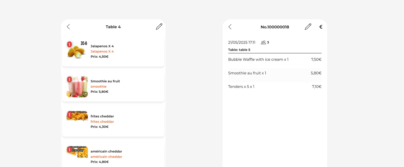 Comment prendre une commande ?