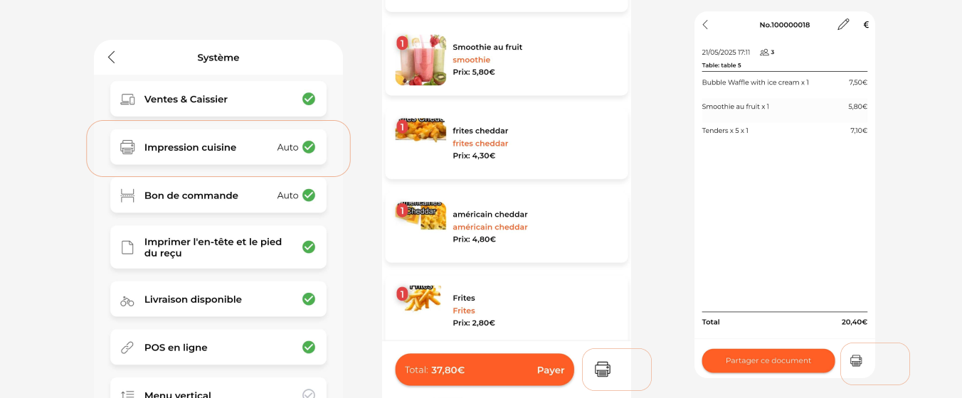 Comment prendre une commande ?