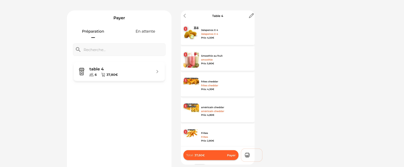 Comment prendre une commande ?