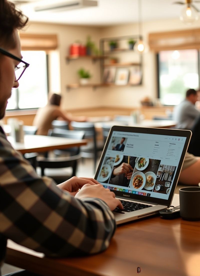 Client scannant un QR Code pour commander dans un restaurant digitalisé avec Easy Resto