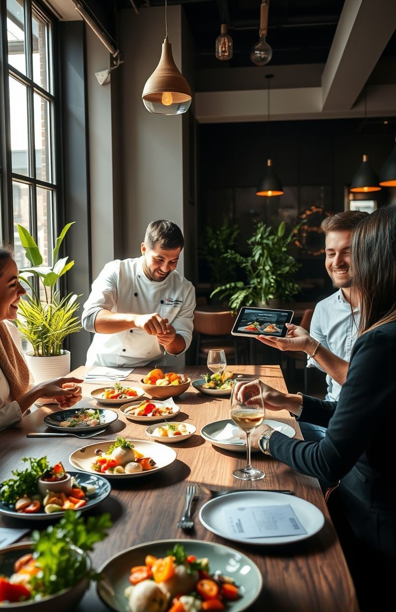 Client scannant un QR Code pour commander dans un restaurant digitalisé avec Easy Resto