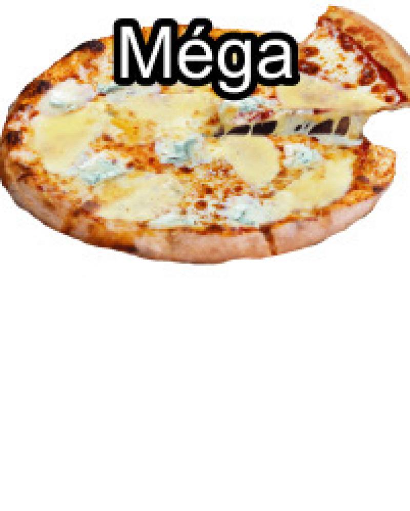 Pizza 4 fromages méga