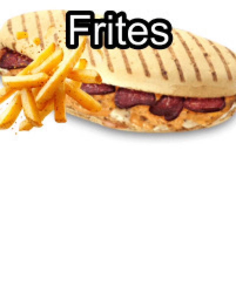 panini cordon bleu, frites